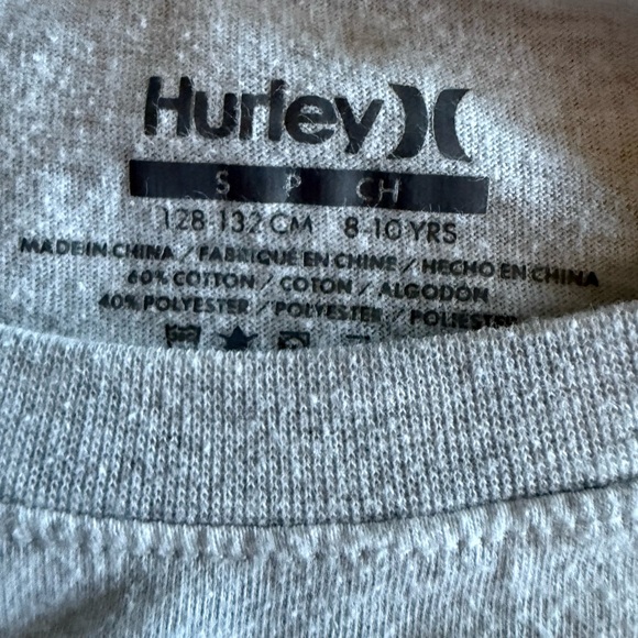 Hurley Kids Gray and Blue Long Sleeve Tee - Picture 3 of 3